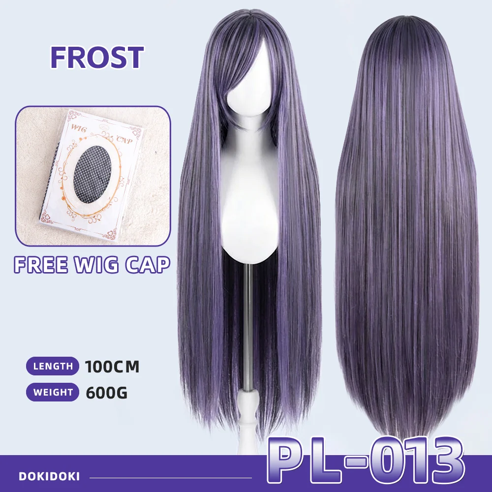 【Partially Ready For Ship】【Purple】DokiDoki Cosplay Wig Basic Wig Long Straight Purple 100 CM Hair Wig Base - Image 14