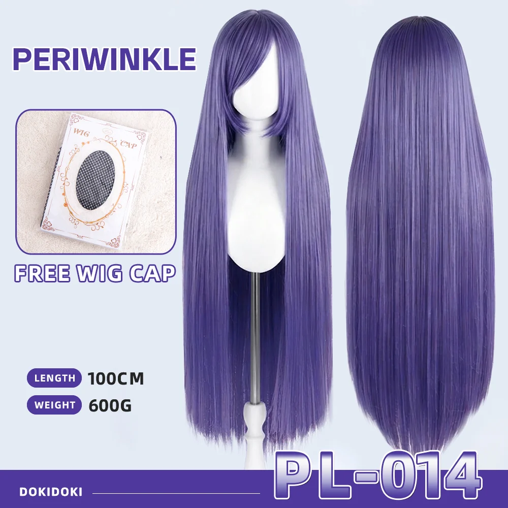 【Partially Ready For Ship】【Purple】DokiDoki Cosplay Wig Basic Wig Long Straight Purple 100 CM Hair Wig Base - Image 15