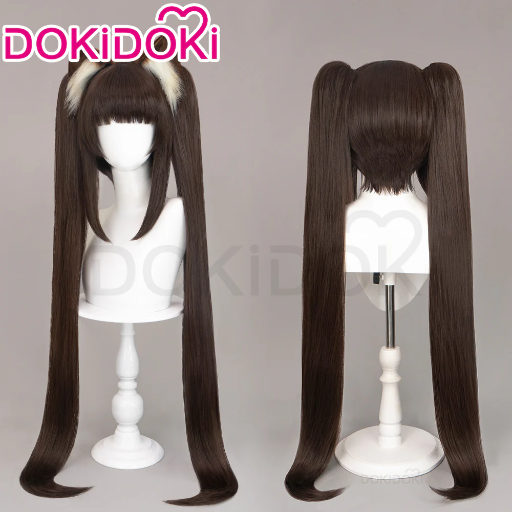 DokiDoki Game Anime Nekopara Cosplay Chocola Wig Long brown hair