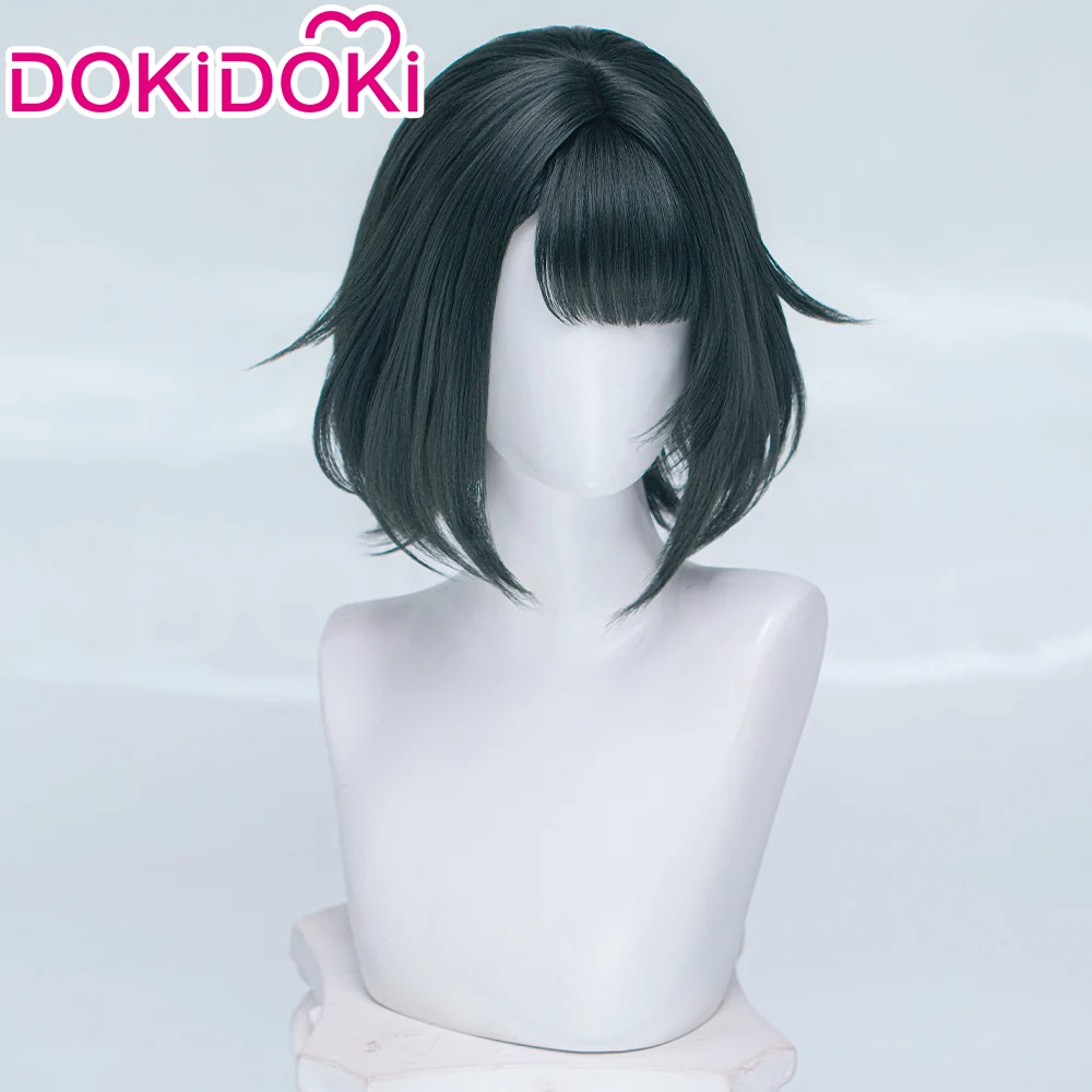 【Ready For Ship】DokiDoki Game Arknights: Endfield Cosplay Endministrator Female Wig Short Black Green Hair - Image 10