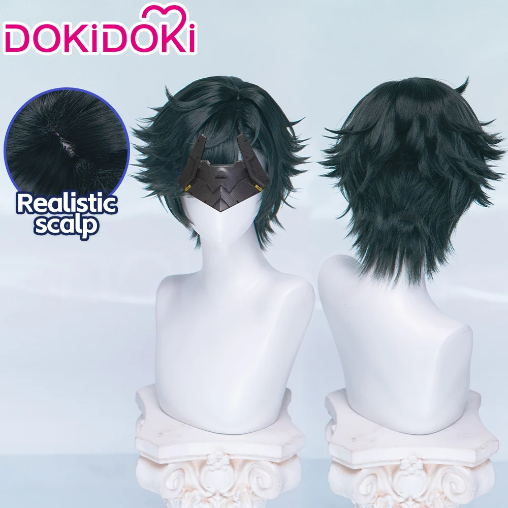 【Ready For Ship】DokiDoki Game Arknights: Endfield Cosplay Endministrator Male Wig Short Black Hair - Image 7