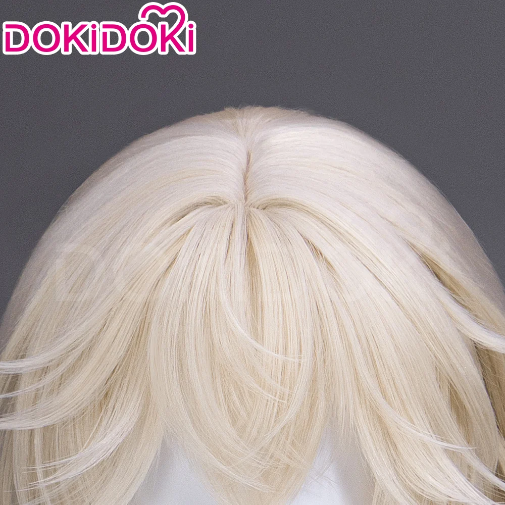 【Ready For Ship】DokiDoki Game Arknights Cosplay Executor the Ex Foedere Wig Short Straight Light Golden Hair - Image 6