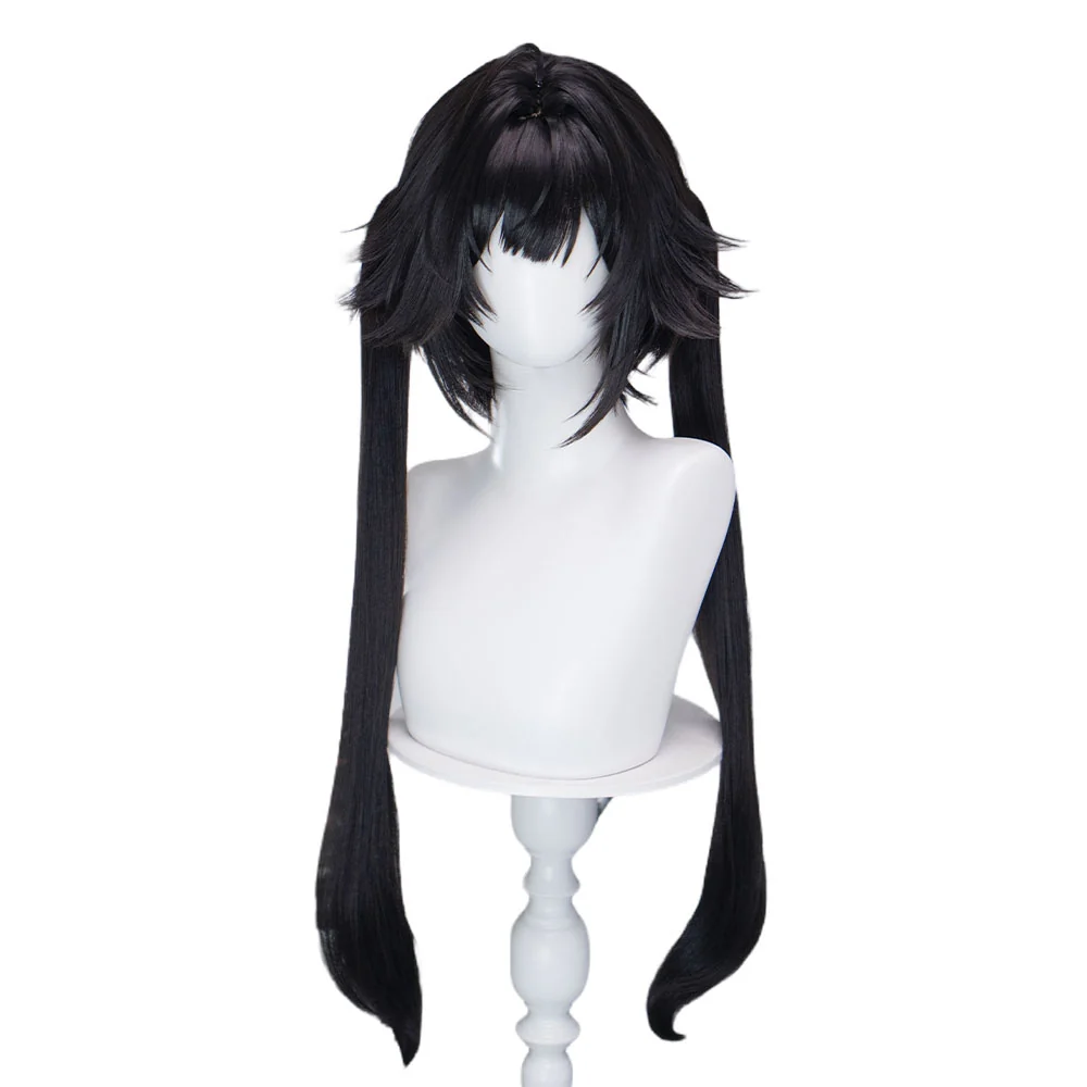 DokiDoki Game Arknights: Endfield Cosplay Chen Qianyu Wig Long Straight Black Hair Chen Qian Yu - Image 5