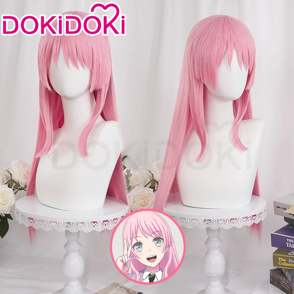 【Ready For Ship】DokiDoki Game BanG Dream Cosplay Chihaya Anon Wig Long Straight Pink Hair Garupa