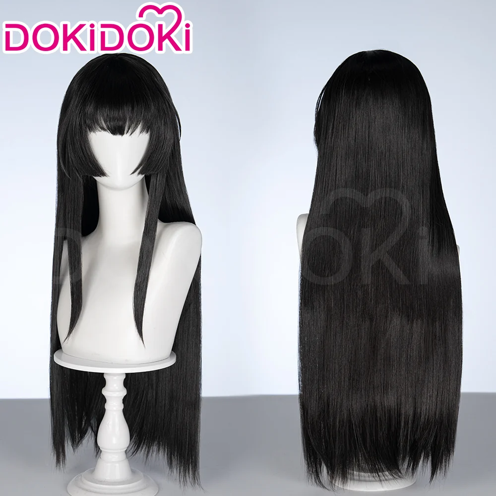 【Ready For Ship】DokiDoki Game BanG Dream! Girls Band Party! Cosplay Shirokane Rinko Wig Long Straight Black Hair Roselia