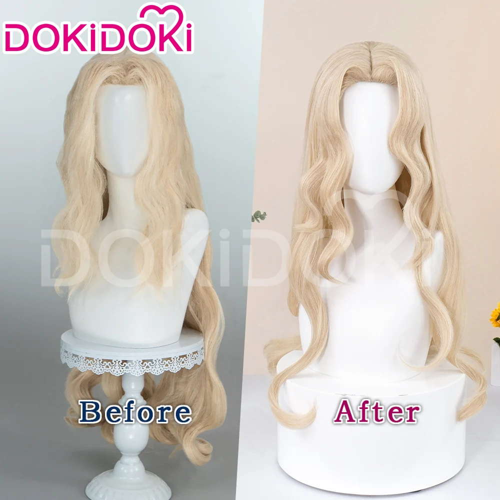 【Ready For Ship】DokiDoki Game Castlevania: Nocturne Cosplay Alucard Wig Long Curly Hair - Image 2