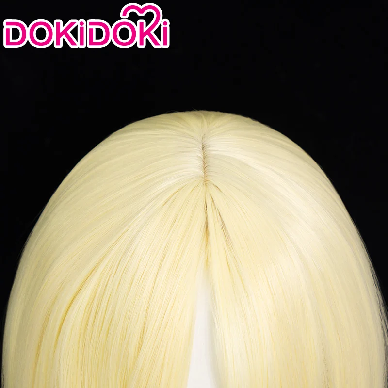 【Ready For Ship】DokiDoki Game Cookie Run: Kingdom Cosplay Gingerbread Man  Cosplay Wig Pure Vanilla Cookie Wig Short Yellow - Image 4