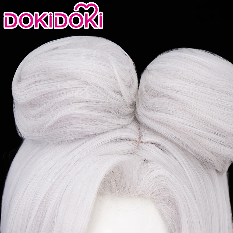 【Ready For Ship】DokiDoki Game Cosplay NPC Wig Women Short White - Image 5