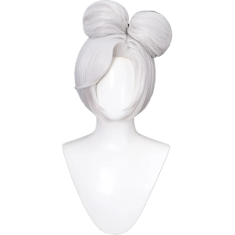 【Ready For Ship】DokiDoki Game Cosplay NPC Wig Women Short White - Image 6