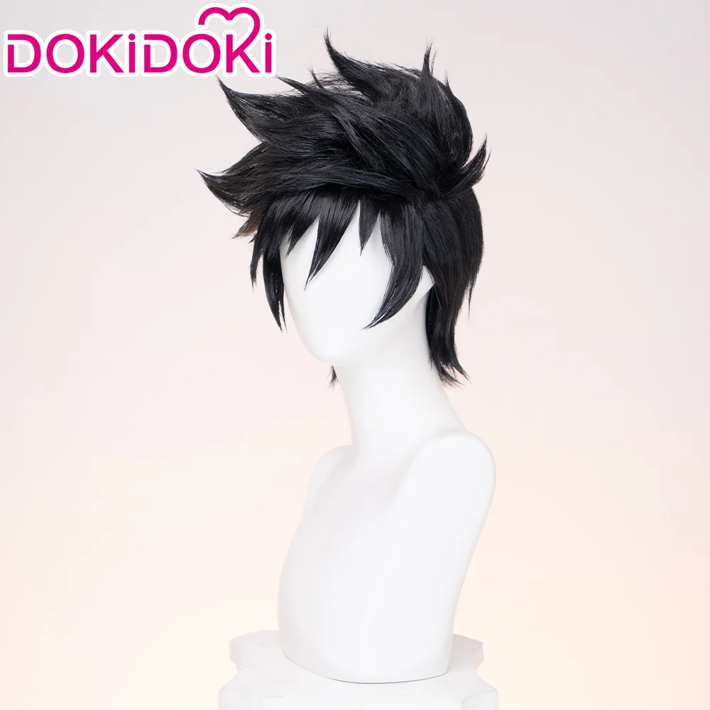 【Ready For Ship】DokiDoki Game Cosplay Underworld Prince Wig Short Black Hair - Image 2