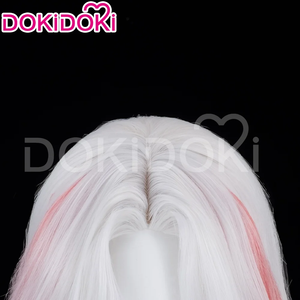【Ready For Ship】DokiDoki Game Cosplay Wig Long Brown Hair White - Image 7