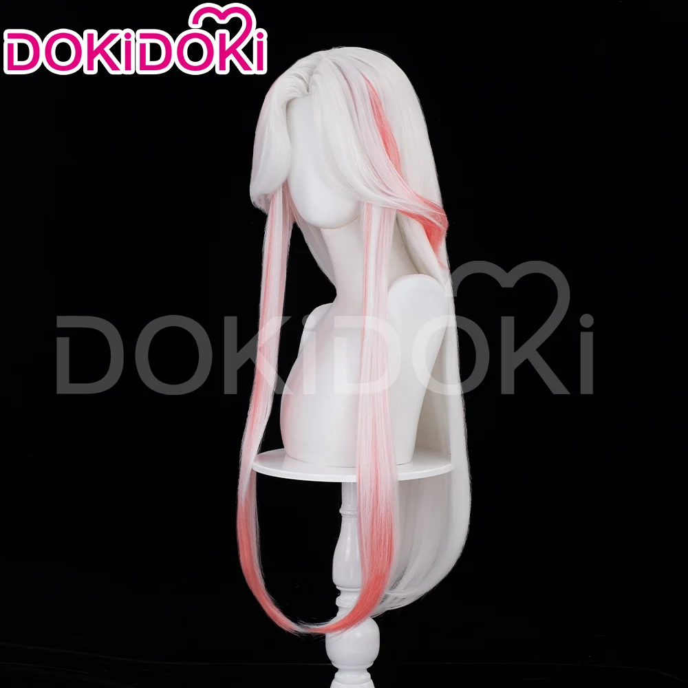 【Ready For Ship】DokiDoki Game Cosplay Wig Long Brown Hair White - Image 8