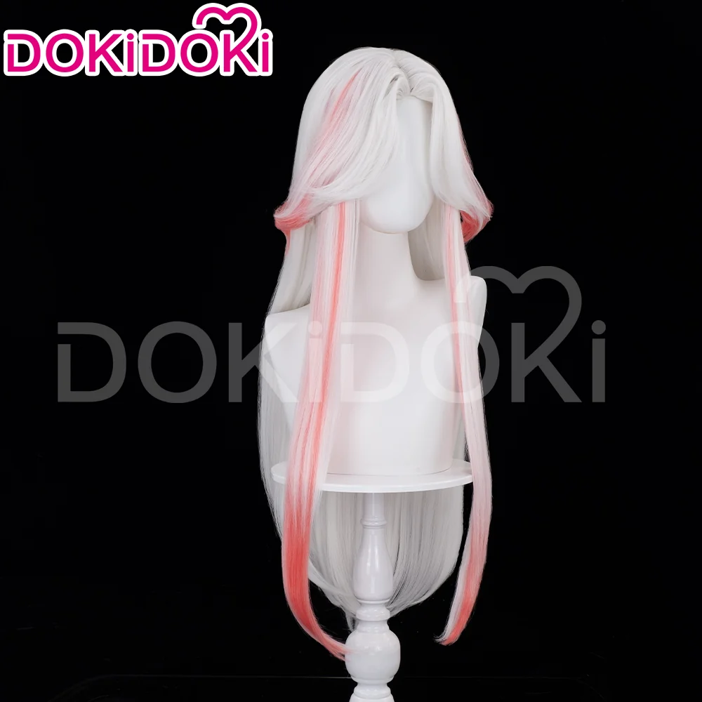 【Ready For Ship】DokiDoki Game Cosplay Wig Long Brown Hair White - Image 9