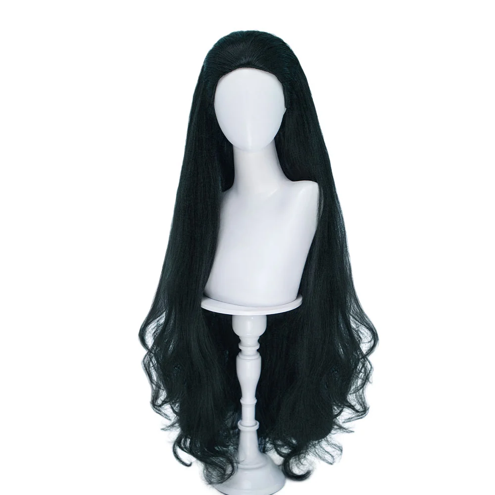 【Ready For Ship】DokiDoki Game Cosplay Wig Long Curly Dark Green Hair - Image 5