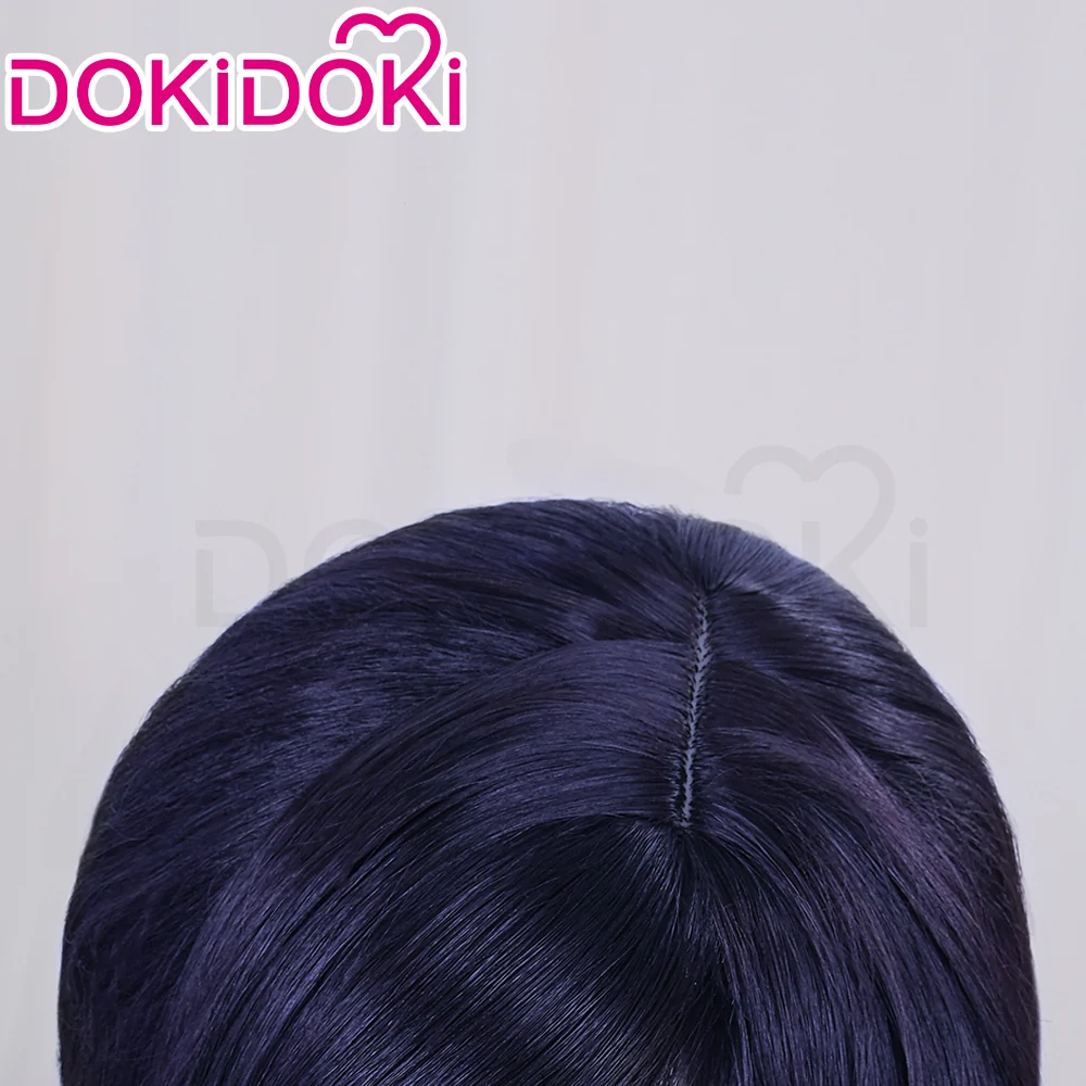 【Wig Ready For Ship】DokiDoki Game Cosplay Wig Long Purple Hair Tied Braids/Hair Band Animal Ear - Image 4