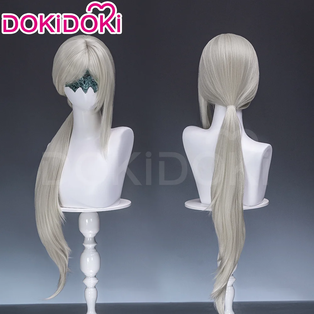 【Ready For Ship】DokiDoki Game Cosplay Wig Long Silver Hair
