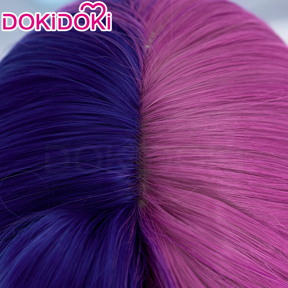 【Partially Ready For Ship】DokiDoki Game Cosplay Wig Short Black White Purple Pink Hair - Image 10