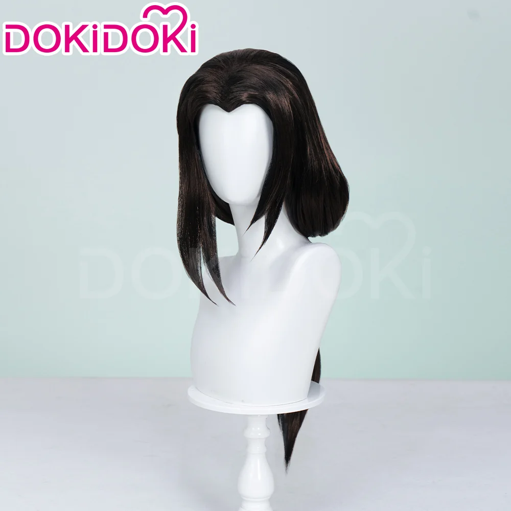 【Ready For Ship】Dokidoki Game Cosplay Woman Wig Long Straight Black Wig Hair Bundle Ponytail - Image 3