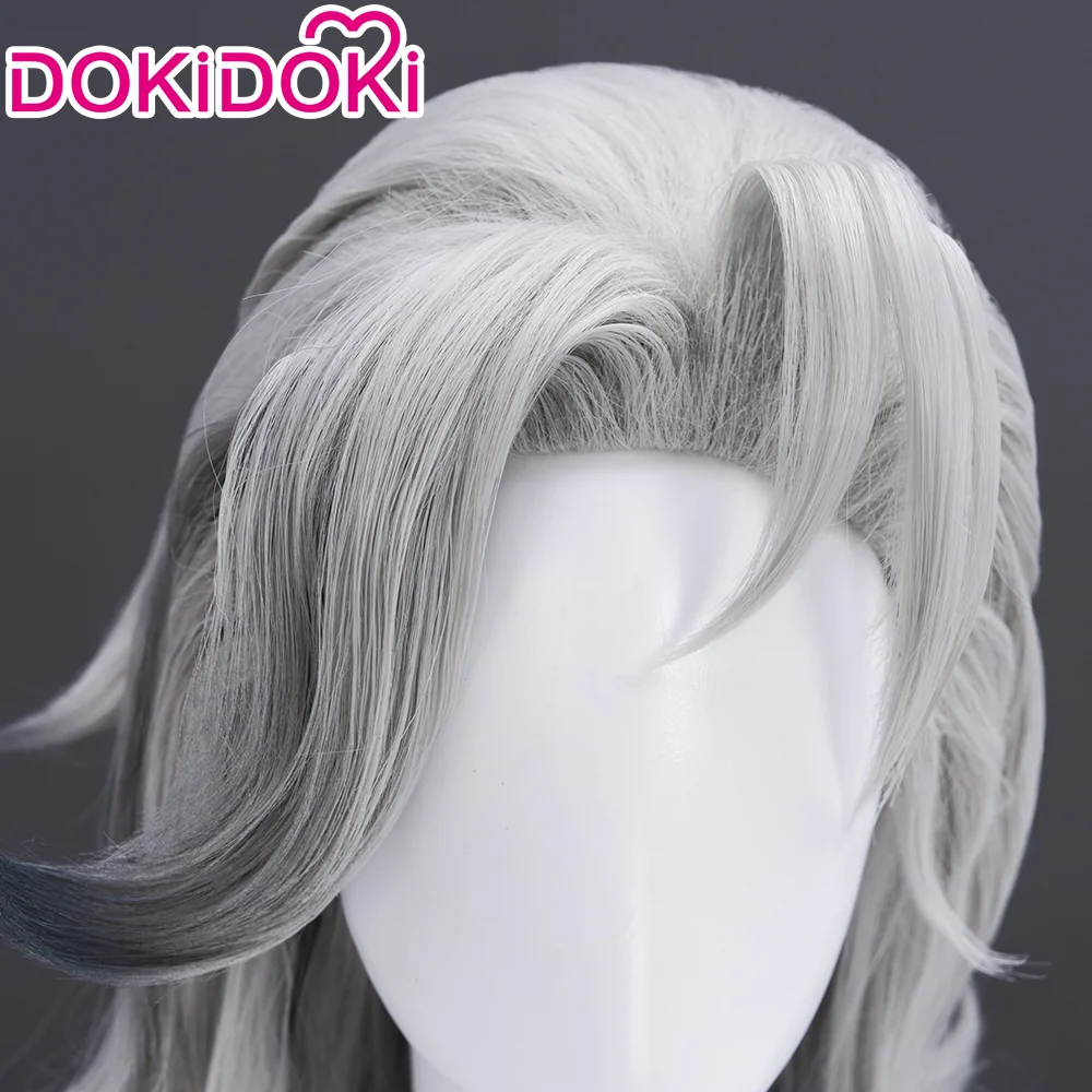 【Ready For Ship】Dokidoki Game Cosplay Woman Wig Mid-length Yellow Silver Hair Malice Skin - Image 10