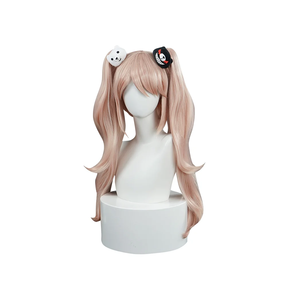 DokiDoki Game Cosplay Wig Long Curly Pink Hair - Image 5