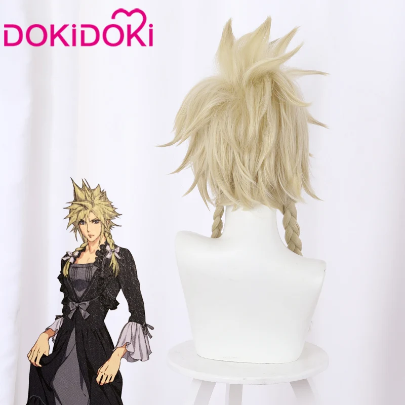 DokiDoki Game Clloud Striife Cosplay Wig Girls Ver Blone Men Hair - Image 3