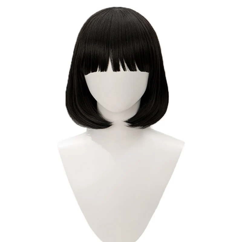 【Ready For Ship】DokiDoki Game Genshin Impact Cosplay Katheryne Wig Adventurers Association Catherine Short Black - Image 5