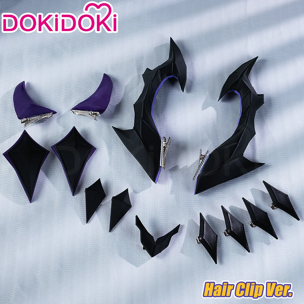【Ready For Ship】DokiDoki Game Genshin Impact Cosplay Durin Purple Wig Song of the Welkin Moon / Head Accessory - Image 7