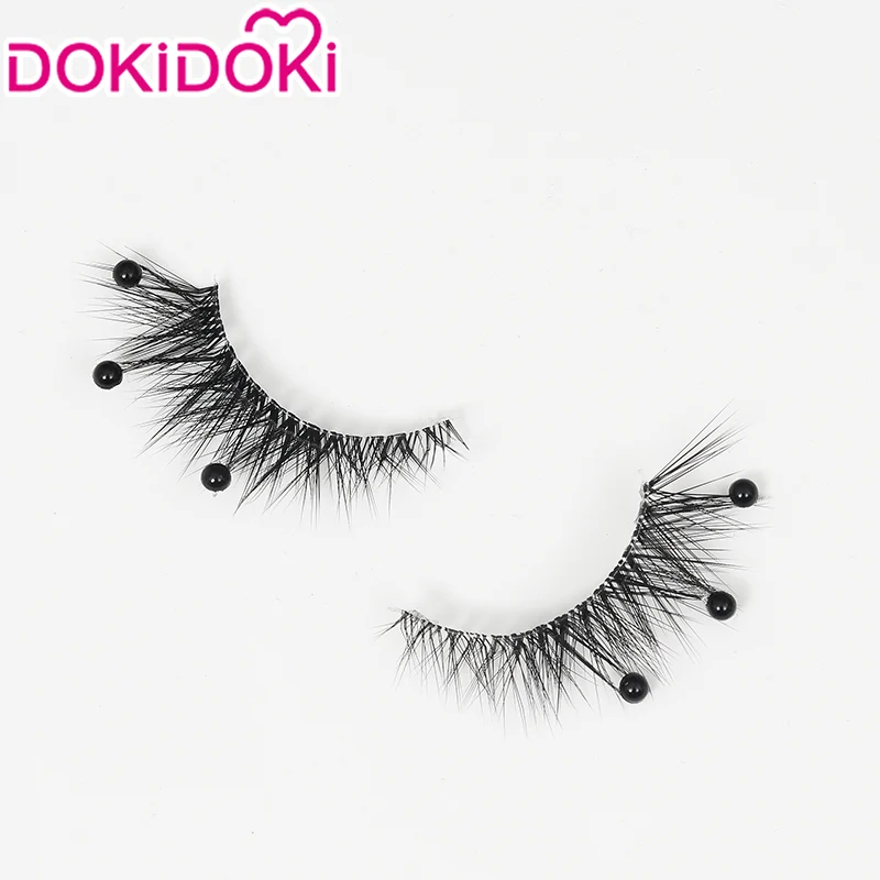 DokiDoki Game Genshin Impact Cosplay Focalors Black False Eyelashes With Rhinestones Furina Fontaine - Image 3