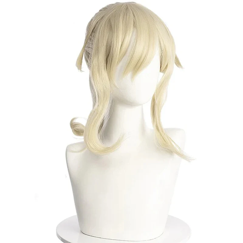 【Ready For Ship】DokiDoki Game Genshin Impact Cosplay Jean cosplay Wig Women Light Yellow Wig - Image 5