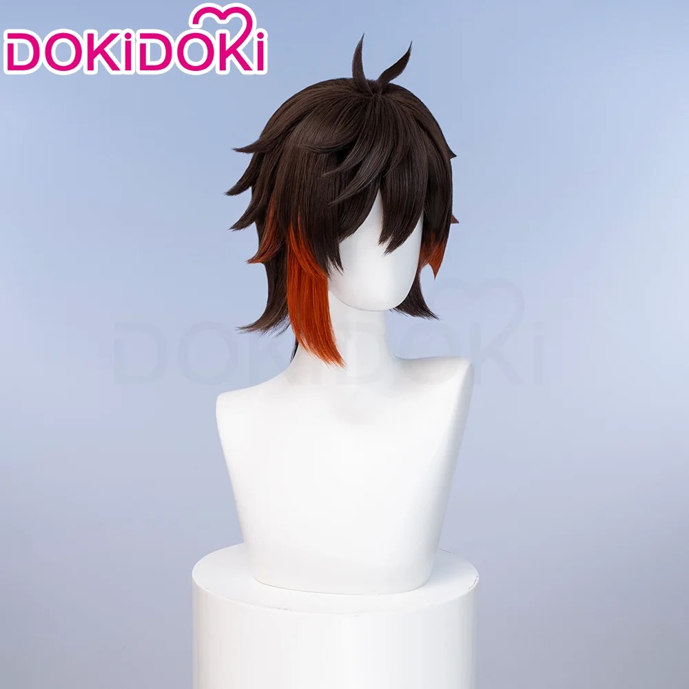 【Ready For Ship】DokiDoki Game Genshin Impact Cosplay Zhongli Wig Zhong Li Gradient Long Wig - Image 3