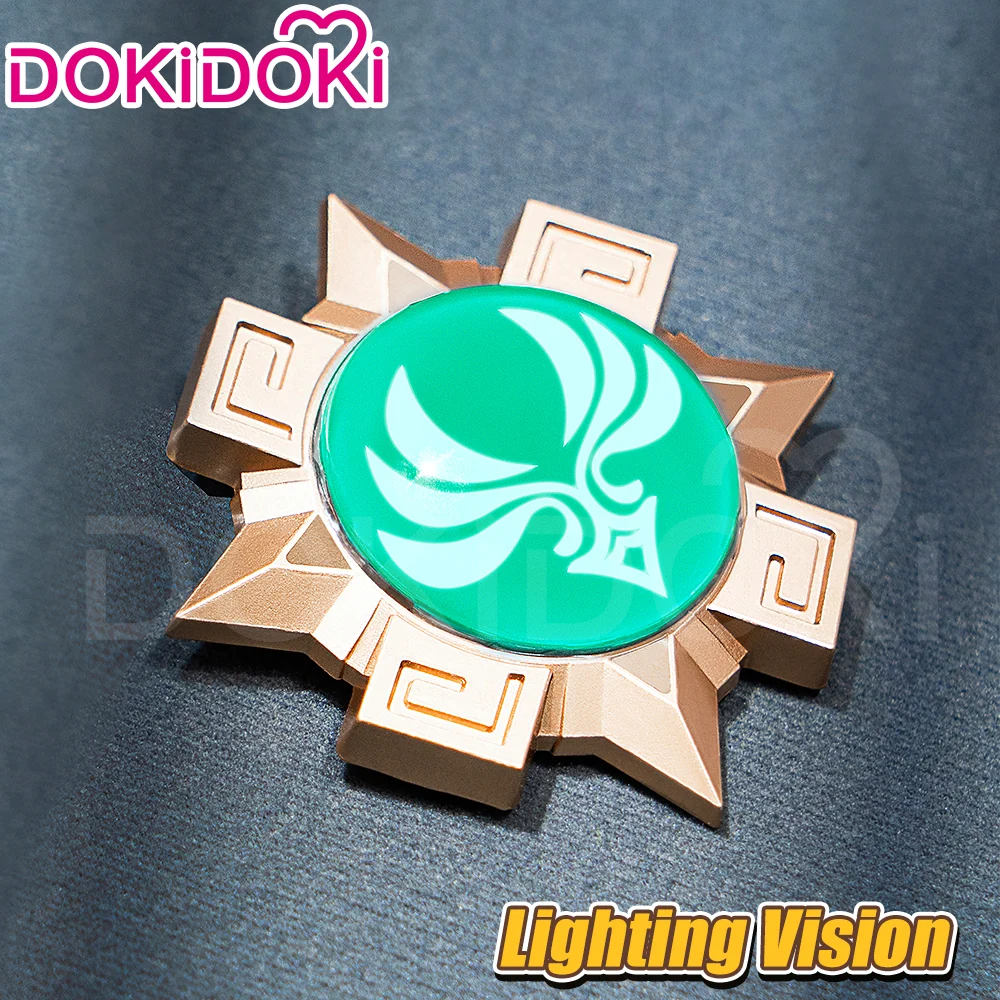 【 Ready For Ship】【Lighting Vision】DokiDoki Game Genshin Impact Cosplay Metal Props LED Metal Accessories Vision Prop Natlan - Image 6