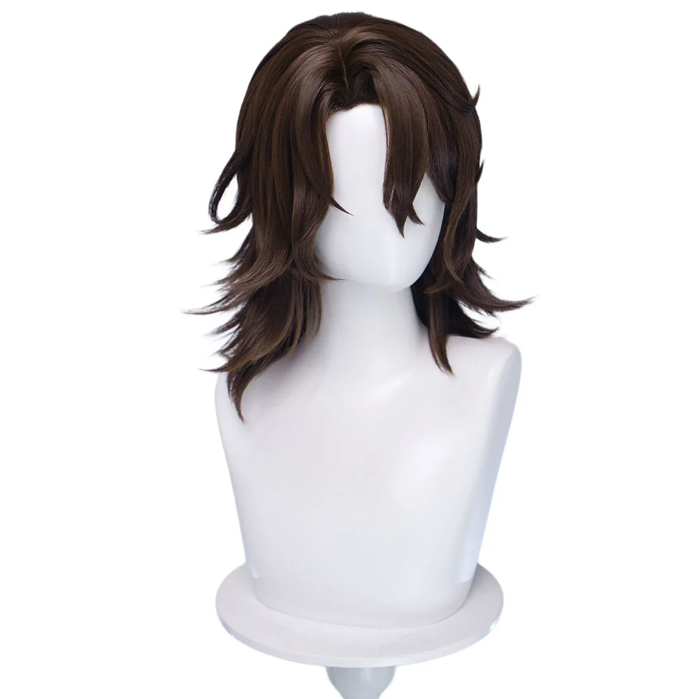 【Ready For Ship】DokiDoki Game Genshin Impact Cosplay Rerir Wig Long Curly White / Dark Hair Racher of Solnari - Image 12