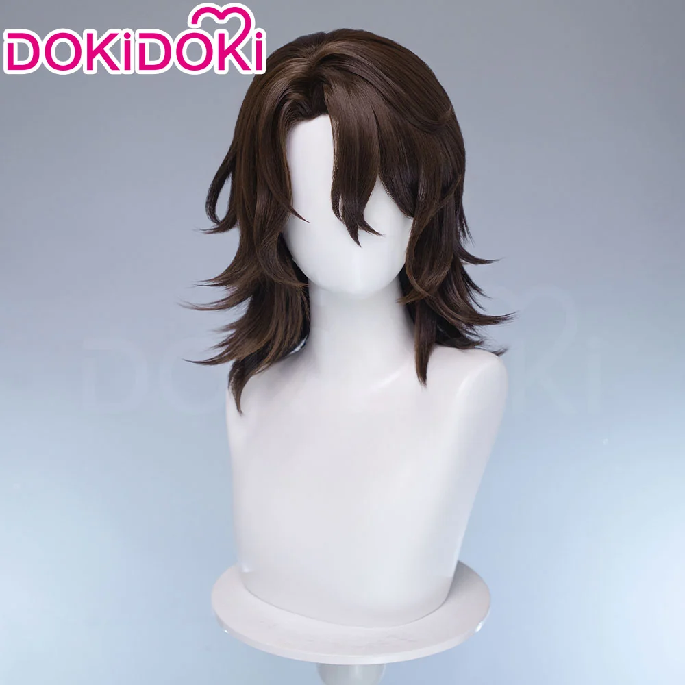 【Ready For Ship】DokiDoki Game Genshin Impact Cosplay Rerir Wig Long Curly White / Dark Hair Racher of Solnari - Image 9