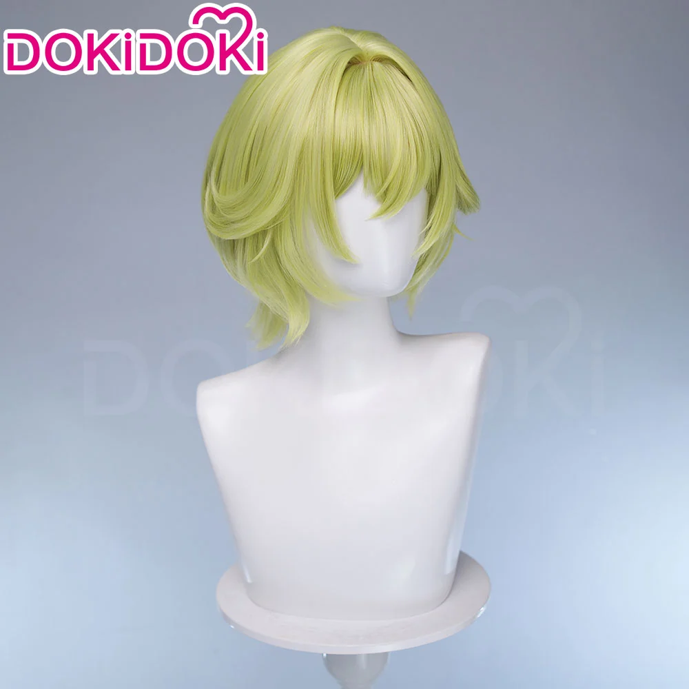 【Ready For Ship】DokiDoki Game Genshin Impact Cosplay Tholindis Wig Short Blonde Hair - Image 3