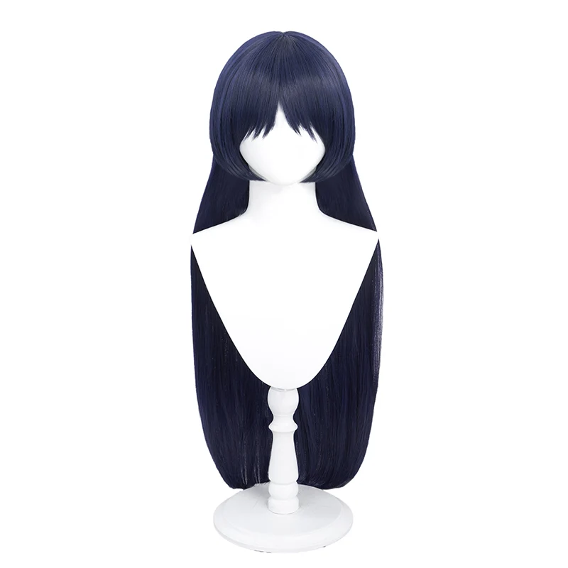 DokiDoki Game Genshin Impact Scaramouche Cosplay Wig Long Blue - Image 5
