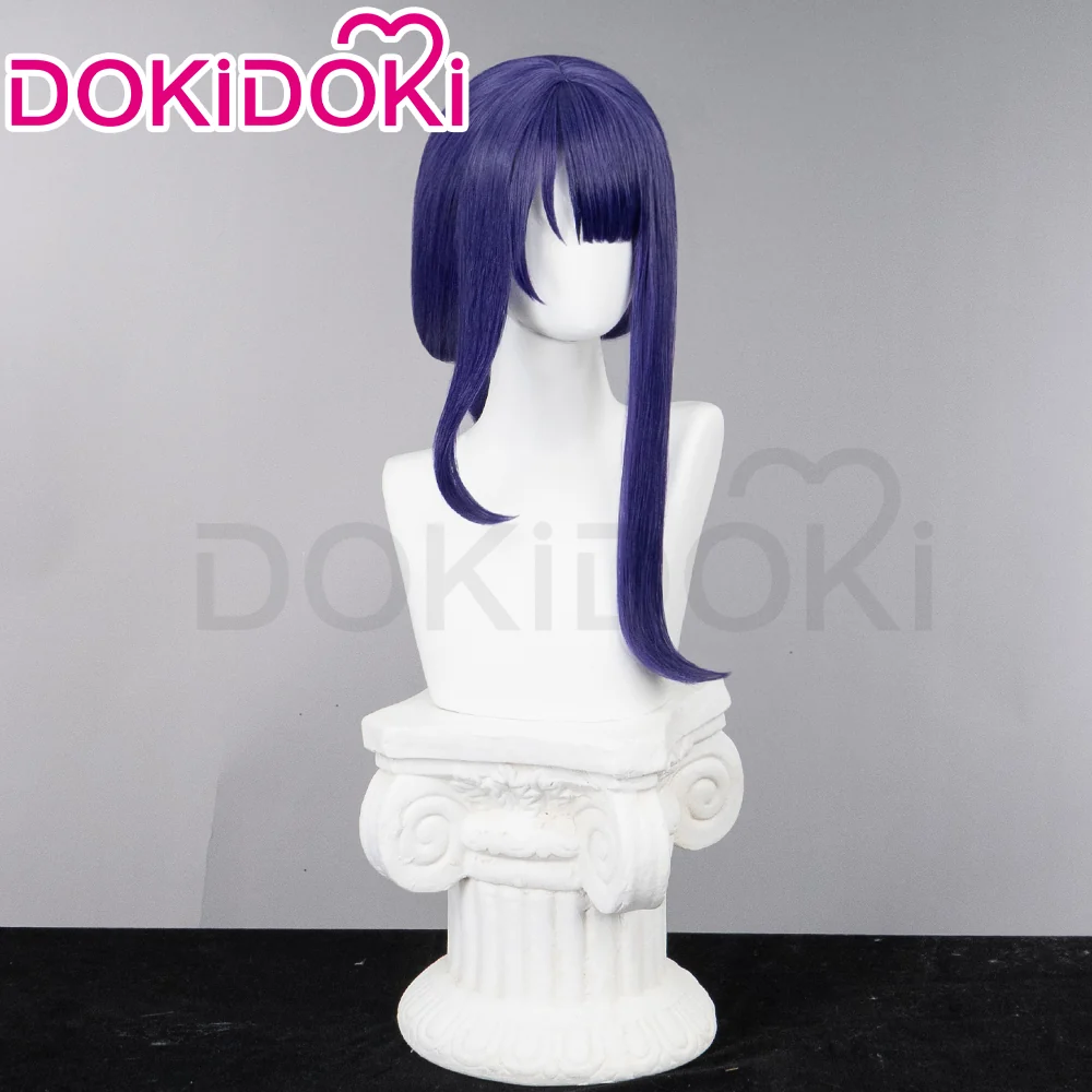 【Partially Ready For Ship】【Lighting Ver.】DokiDoki Game Genshin Impact  Shogun Cosplay Wig / Hair Clip/ Earring Raiden shogun baal Long Purple - Image 3