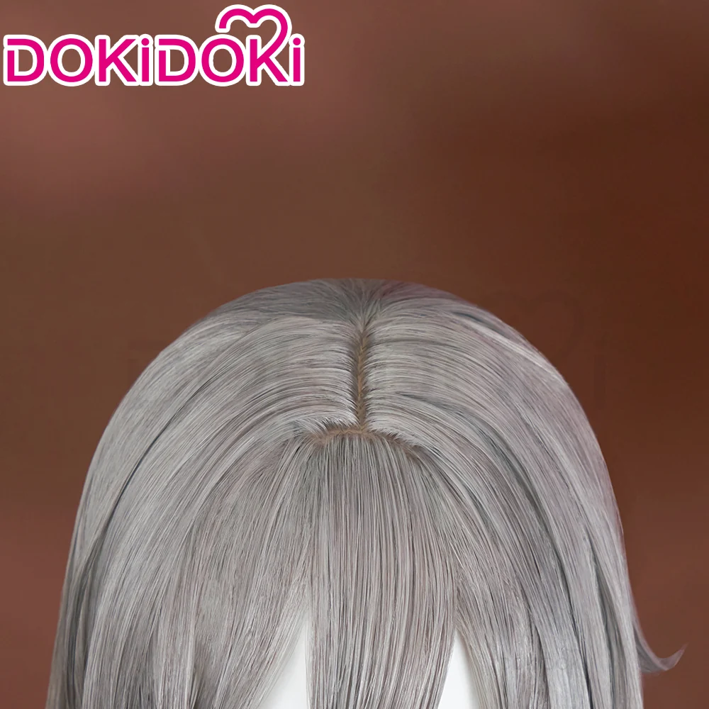 DokiDoki Game Honkai: Star Rail Cosplay Heroine Stelle Cosplay Wig Halloween Long Grey Trailblazer - Image 4