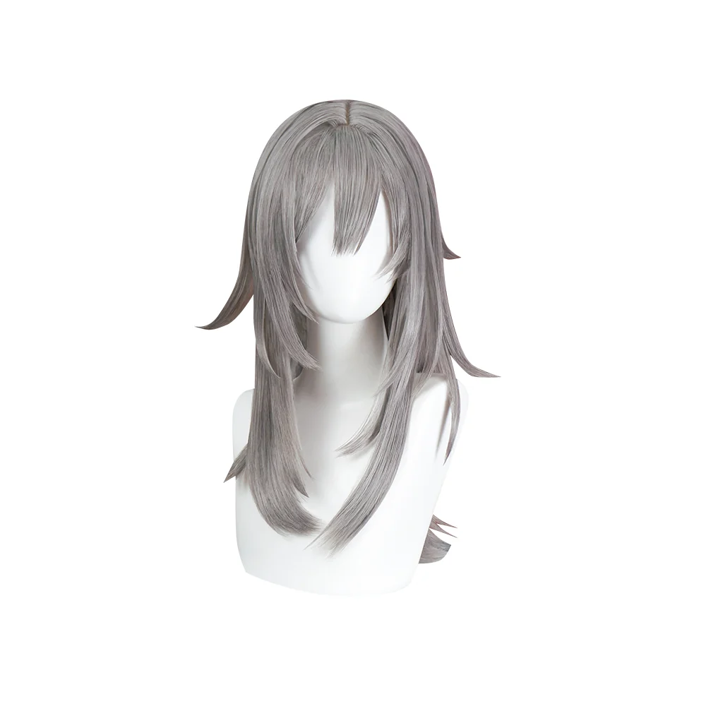 DokiDoki Game Honkai: Star Rail Cosplay Heroine Stelle Cosplay Wig Halloween Long Grey Trailblazer - Image 5