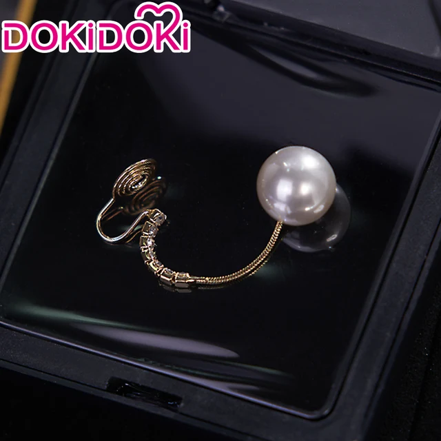 【Ready For Ship】DokiDoki Game Honkai: Star Rail Cosplay Kafka Wig Long Straight Purple Hair / Glasses / Earrings / Ring - Image 8
