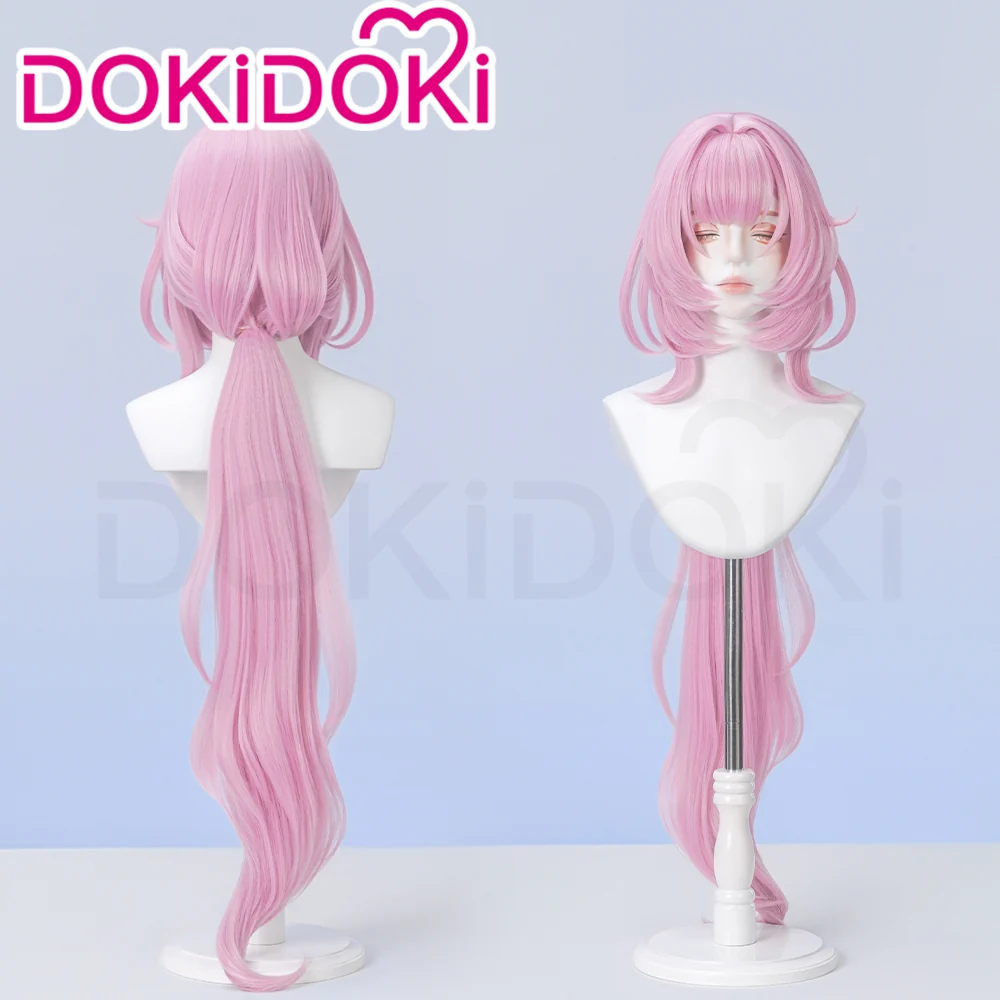 DokiDoki Game Honkai Impact 3 Cosplay Elysia Cosplay Wig Long Pink Hair