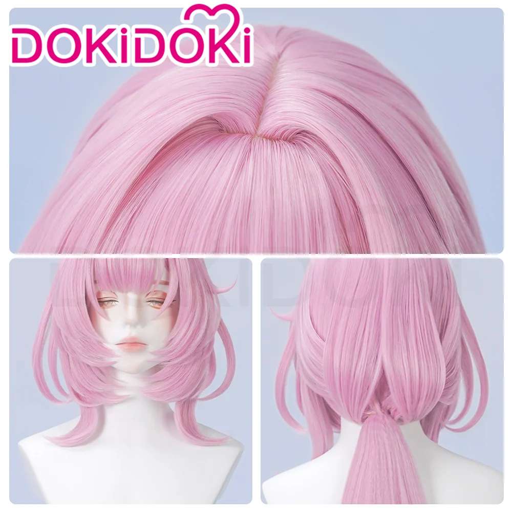 DokiDoki Game Honkai Impact 3 Cosplay Elysia Cosplay Wig Long Pink Hair - Image 4
