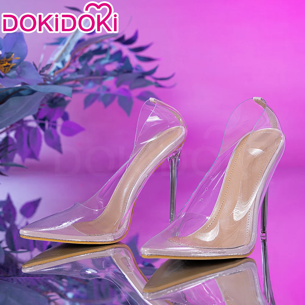 DokiDoki Game Honkai Impact 3rd Cosplay Elysia Shoes Transparent High Heels Elegy of the Flower Doujin
