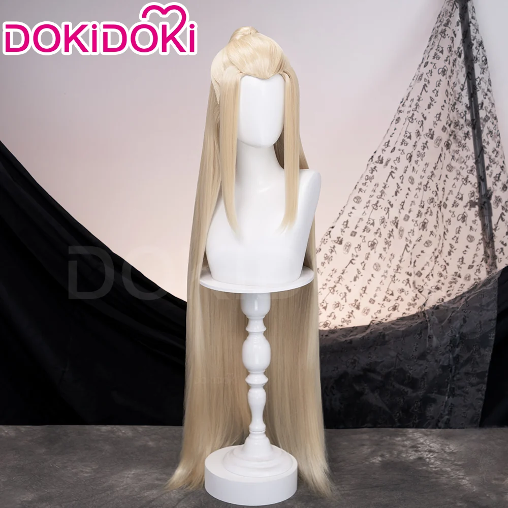 【Ready For Ship】DokiDoki Game Honkai: Nexus Anima Cosplay Victus Wig Long Straight Blond Hair The 1st Sovereign - Image 3