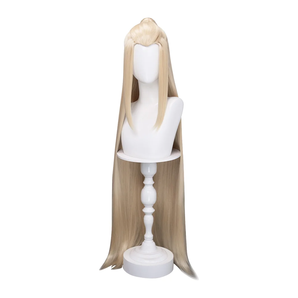 【Ready For Ship】DokiDoki Game Honkai: Nexus Anima Cosplay Victus Wig Long Straight Blond Hair The 1st Sovereign - Image 5