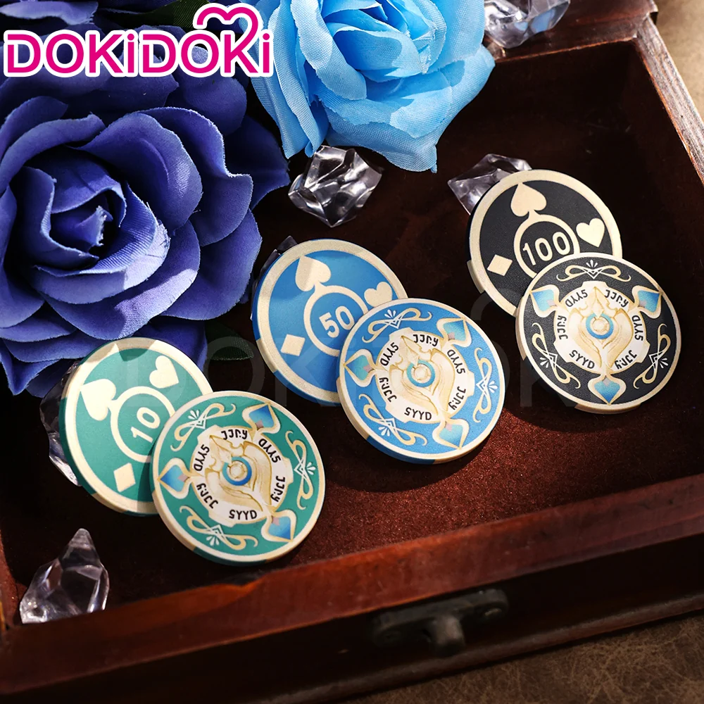 【Ready For Ship】DokiDoki Game Honkai: Star Rail Cosplay Aventurine Bargaining Chip Props Accessory Coin / Dice - Image 3