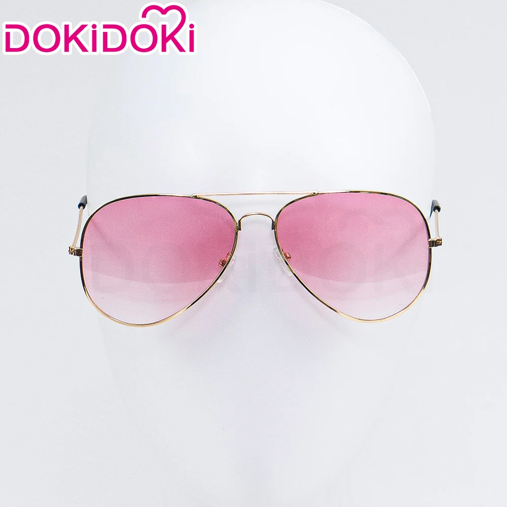 【Ready For Ship】DokiDoki Game Honkai: Star Rail Cosplay Aventurine Wig / Ear Clip / Hat / Bracelet Short Straight Yellow Hair Shajin/ Tattoo Stickers / Glasses Sunglasses / Poker Prop - Image 10