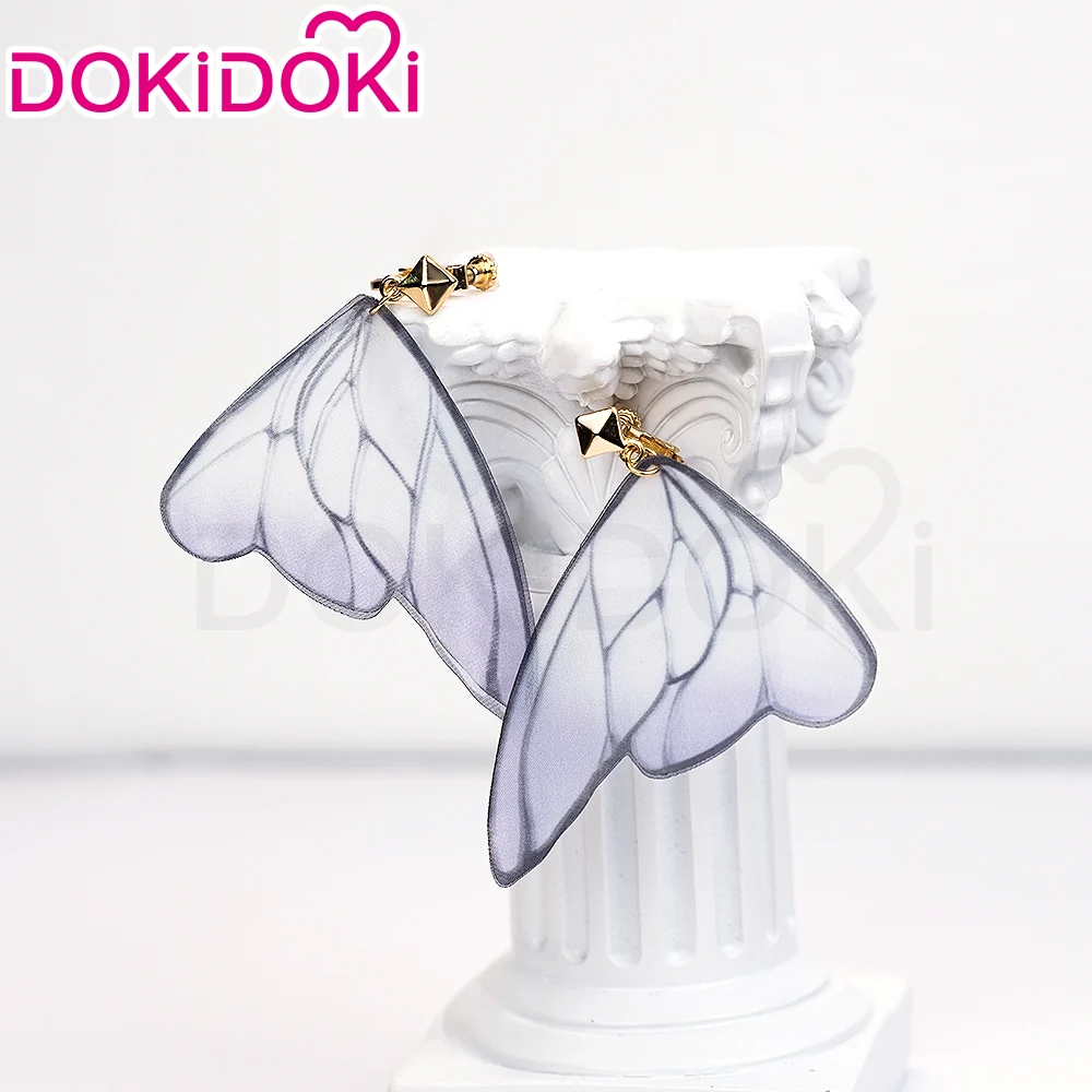 DokiDoki Game Honkai: Star Rail Cosplay Castorice Cosplay Wig / Headwear Ears / Earrings Ear Clips Ear Accessories  Long Straight Purple Hair Twin Ponytails - Image 15