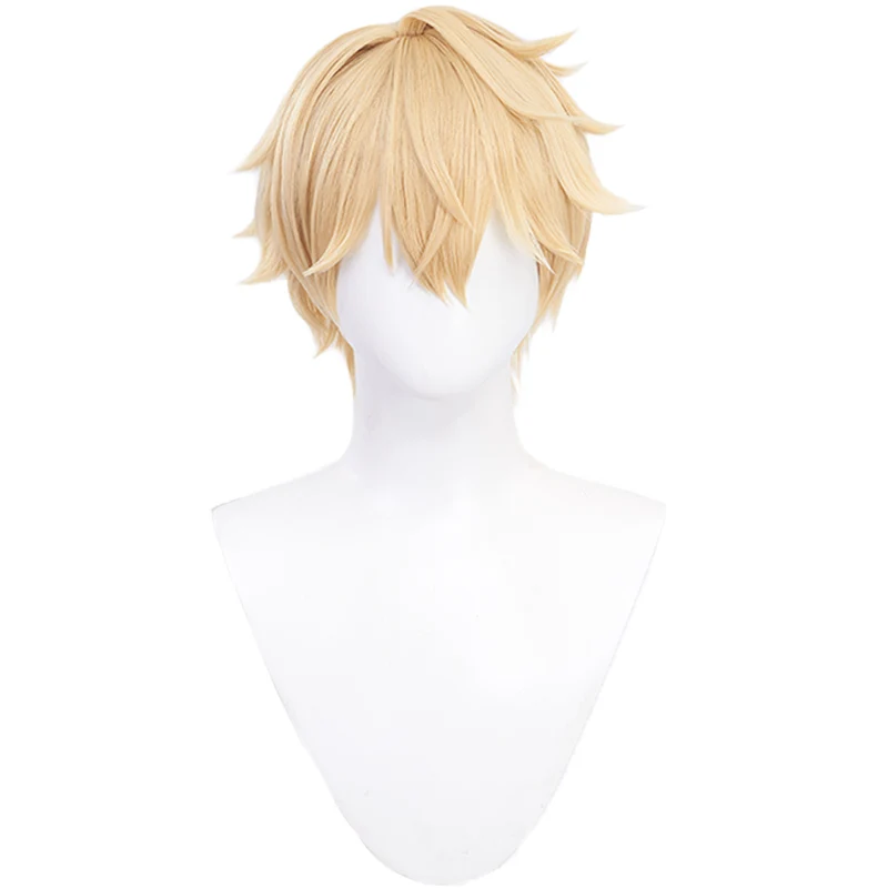 【Ready For Ship】DokiDoki Game Honkai: Star Rail Cosplay Gepard Landau Wig Gold Short - Image 5
