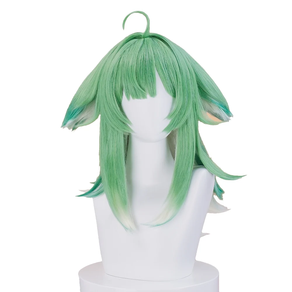 【Ready For Ship】DokiDoki Game Honkai: Star Rail Cosplay Huo Huo Wig Long Straight Green Gradient Hair Huohuo - Image 5