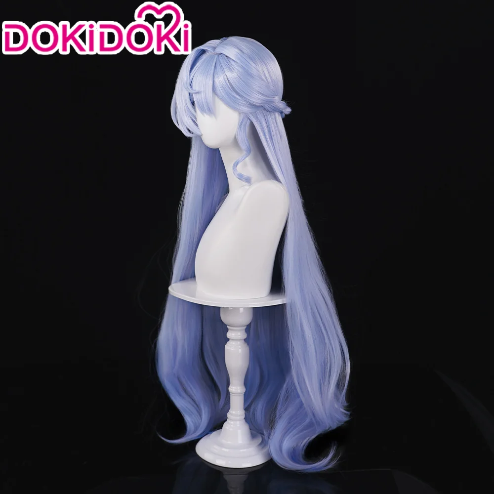 DokiDoki Game Honkai: Star Rail Cosplay Robin Wig Long Curly Purple Hair - Image 4